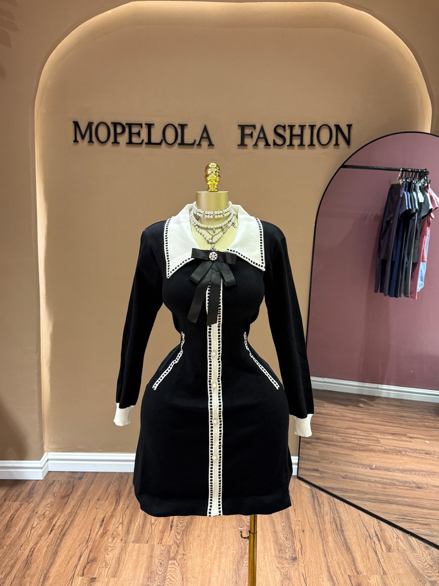 Simple knitted dress