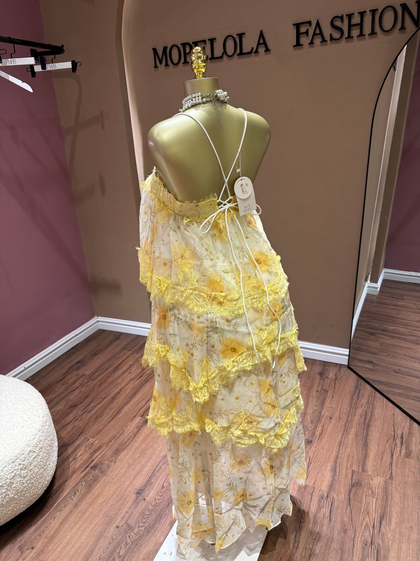 Luxury floral dress