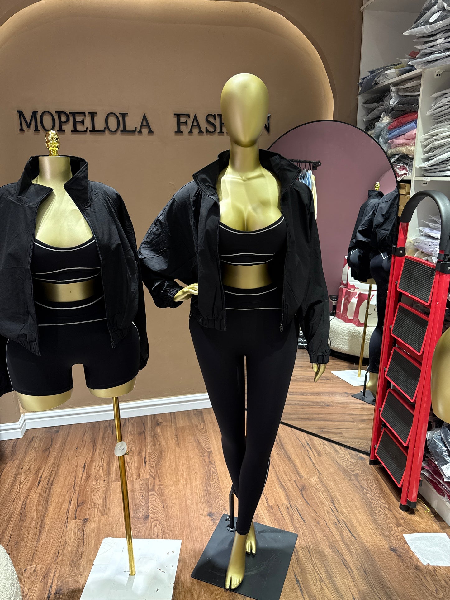 Black Spicy luxe set and jacket