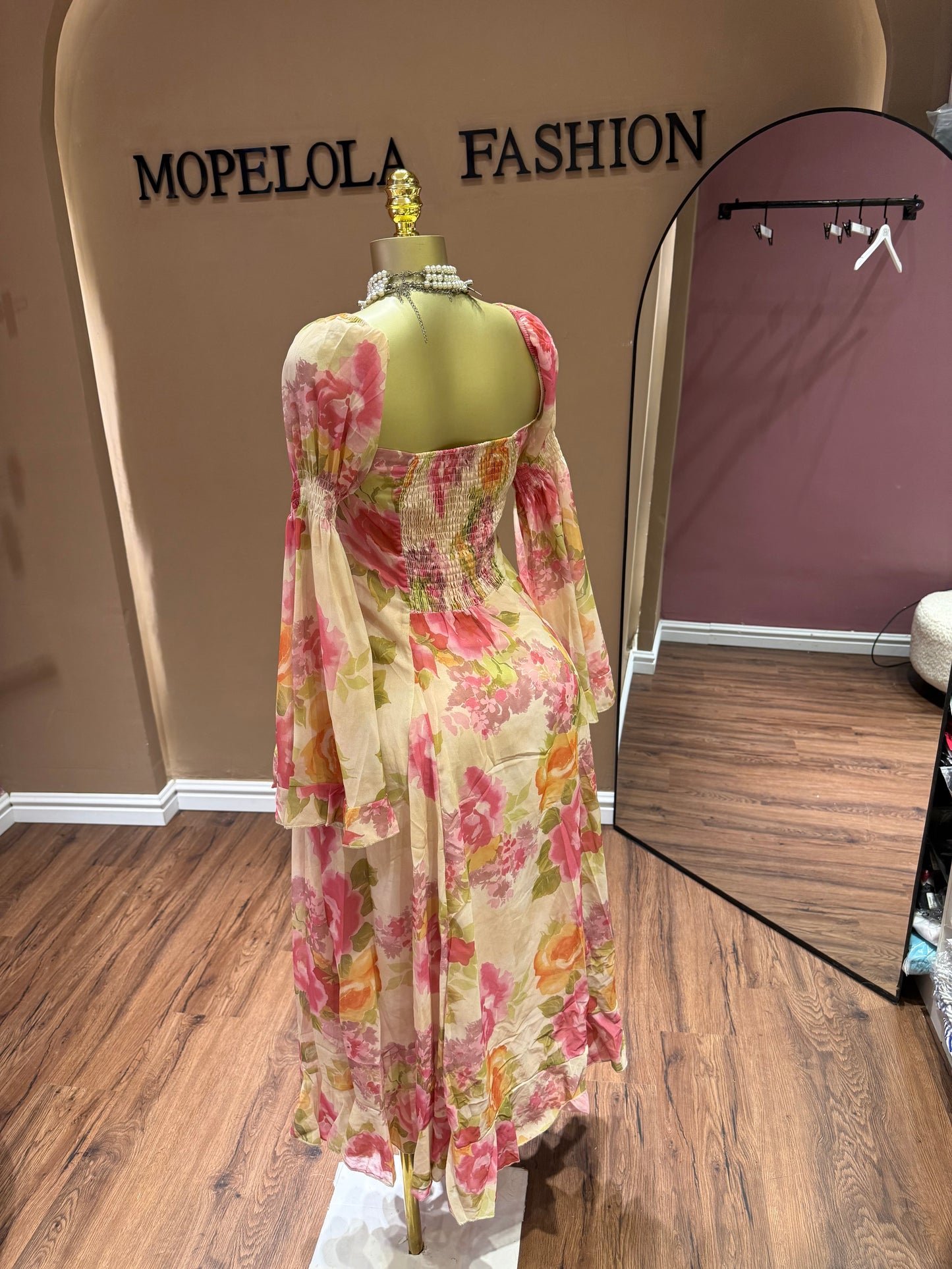 Luxe floral dress