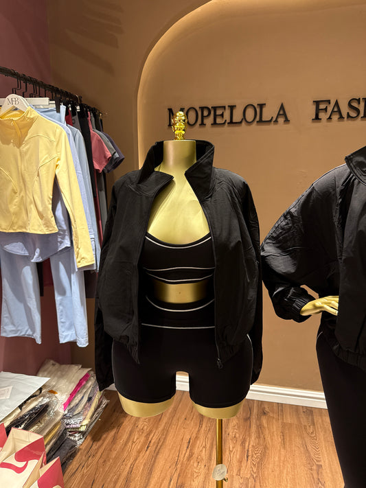 Black Spicy luxe set and jacket