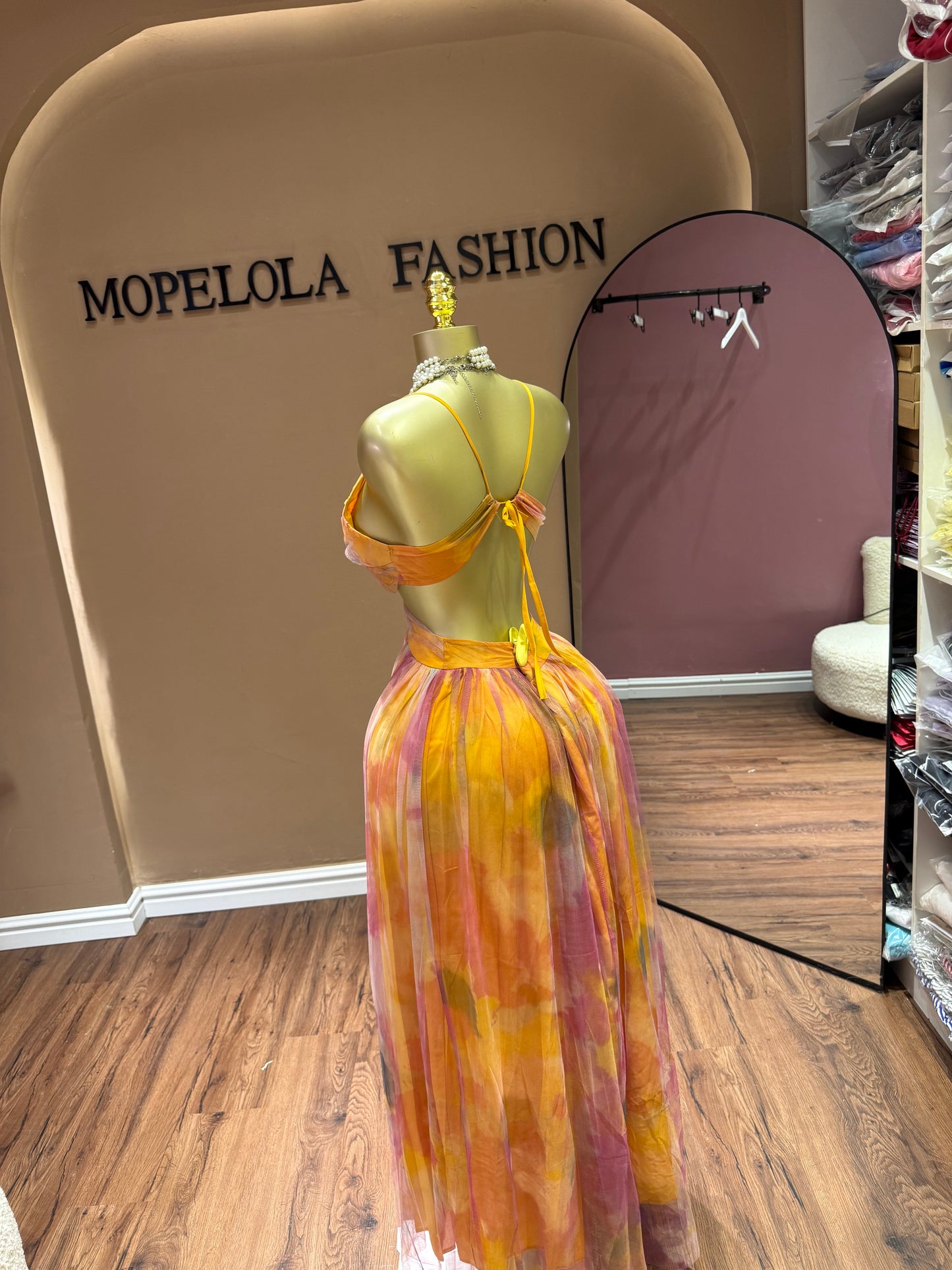 Luxe vibrant dress