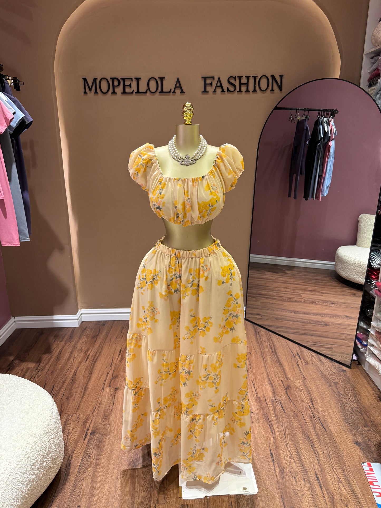 Luxury floral 2 piece