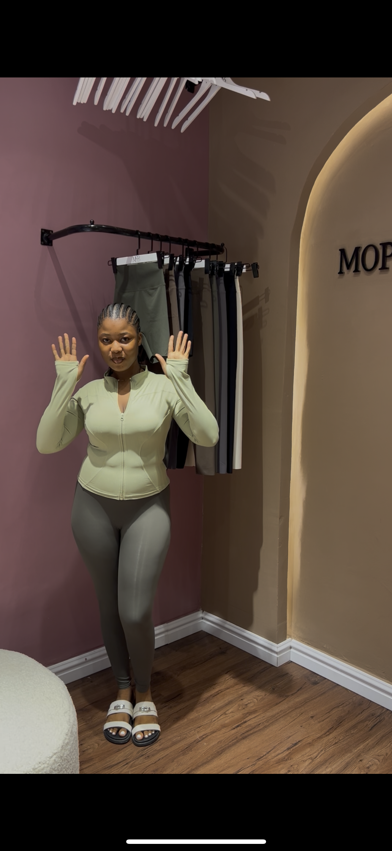 Bootcut, fit top, leggings and fit inner