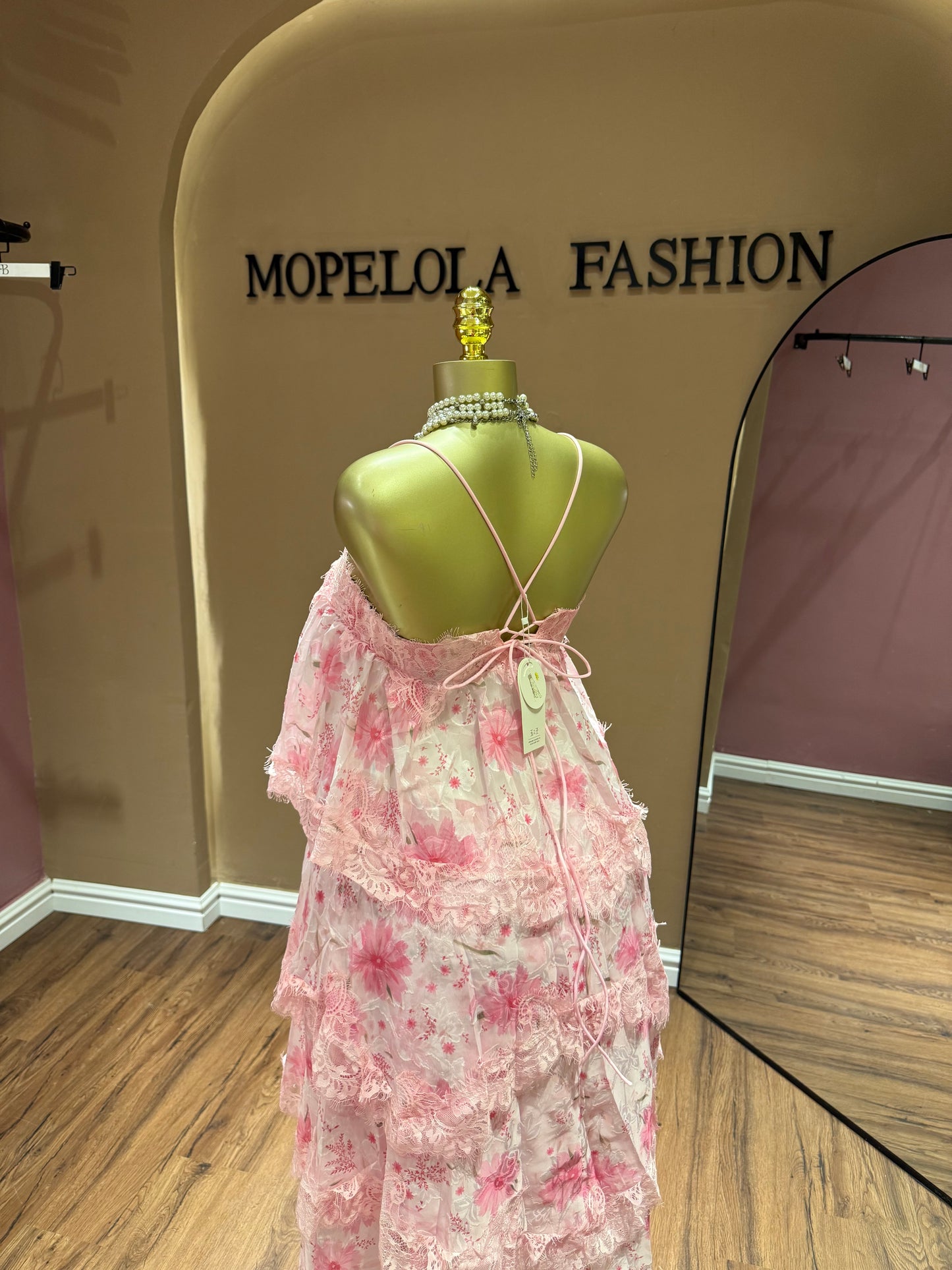 Luxury floral dress