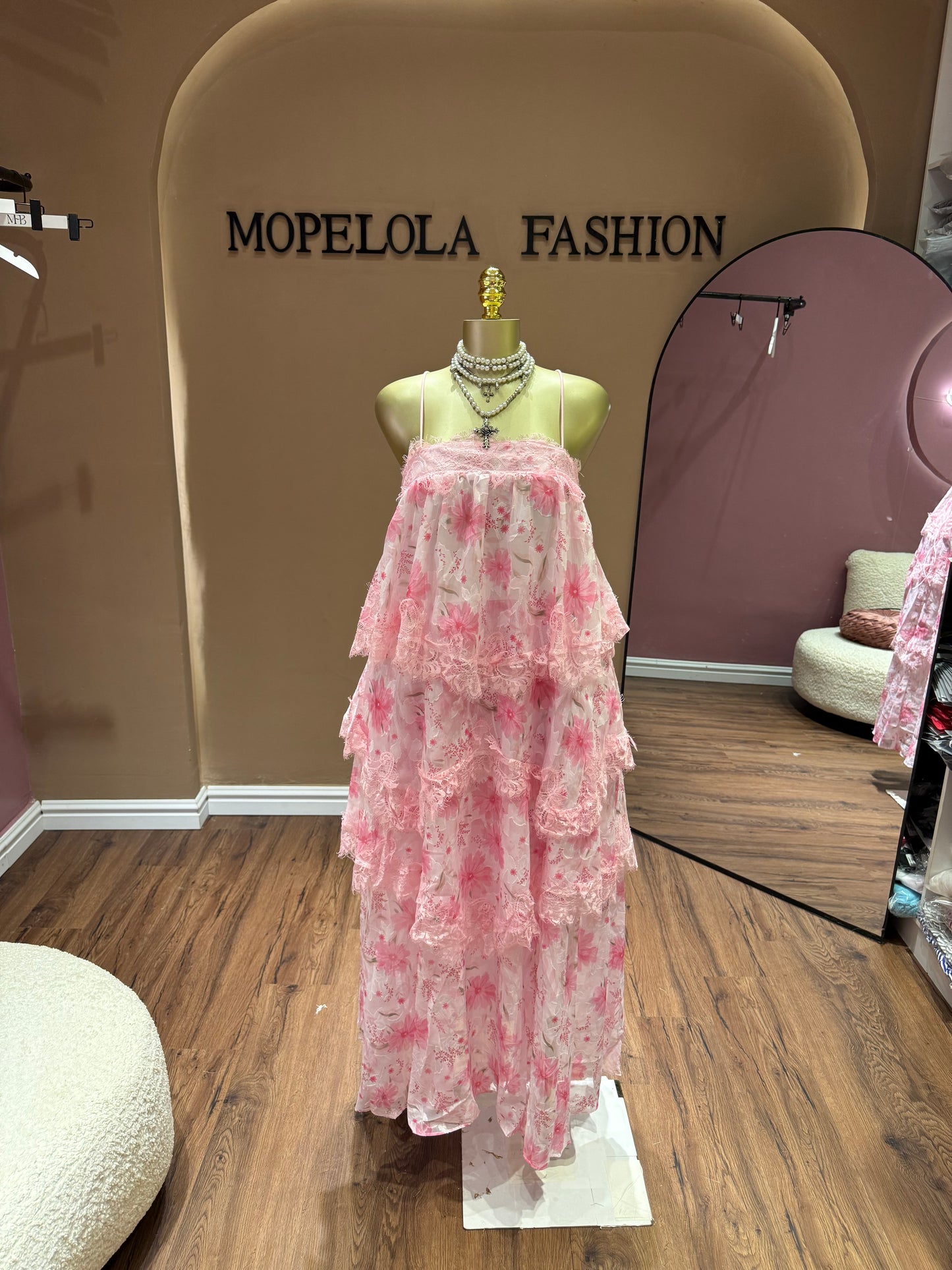 Luxury floral dress