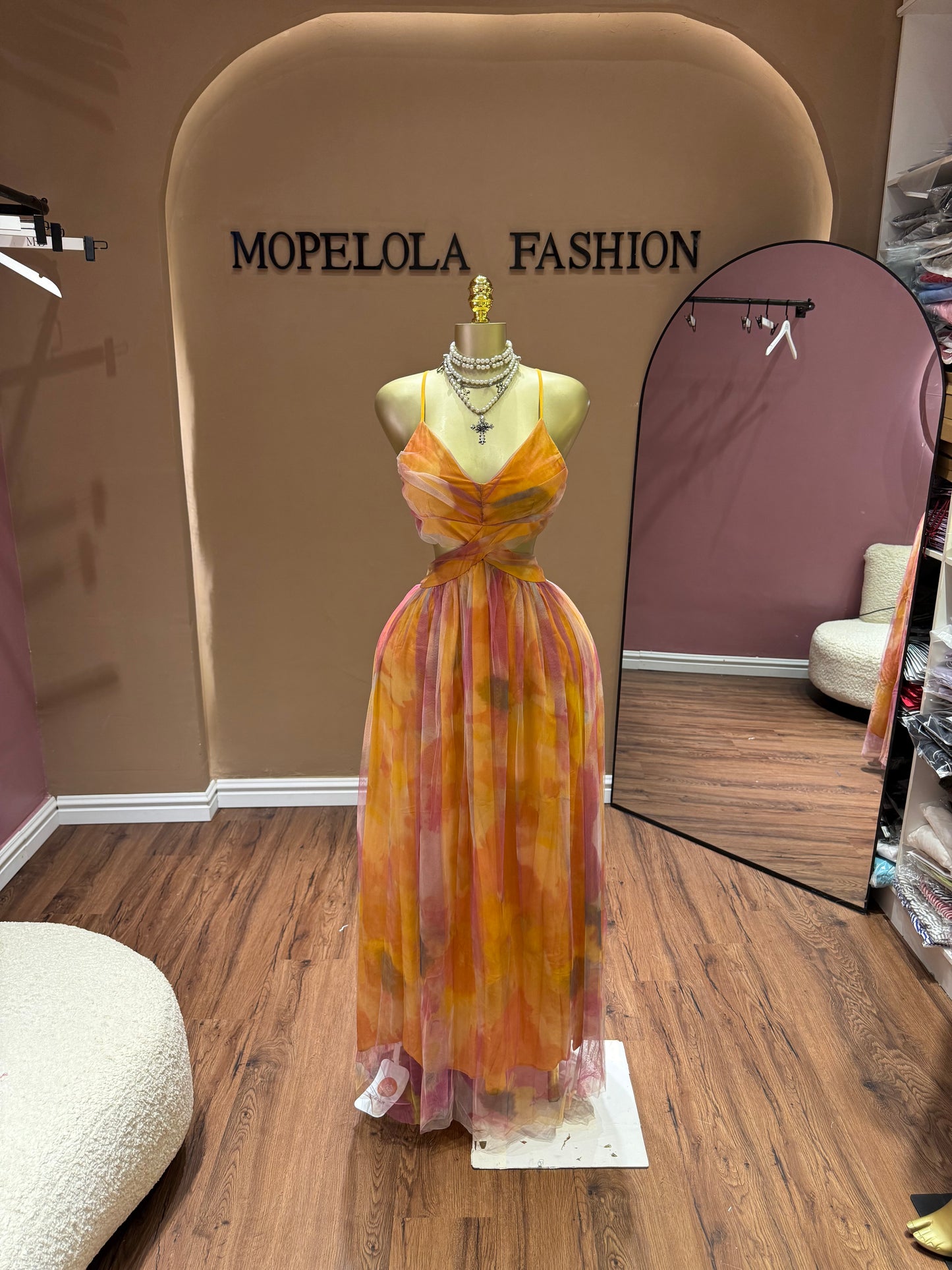 Luxe vibrant dress