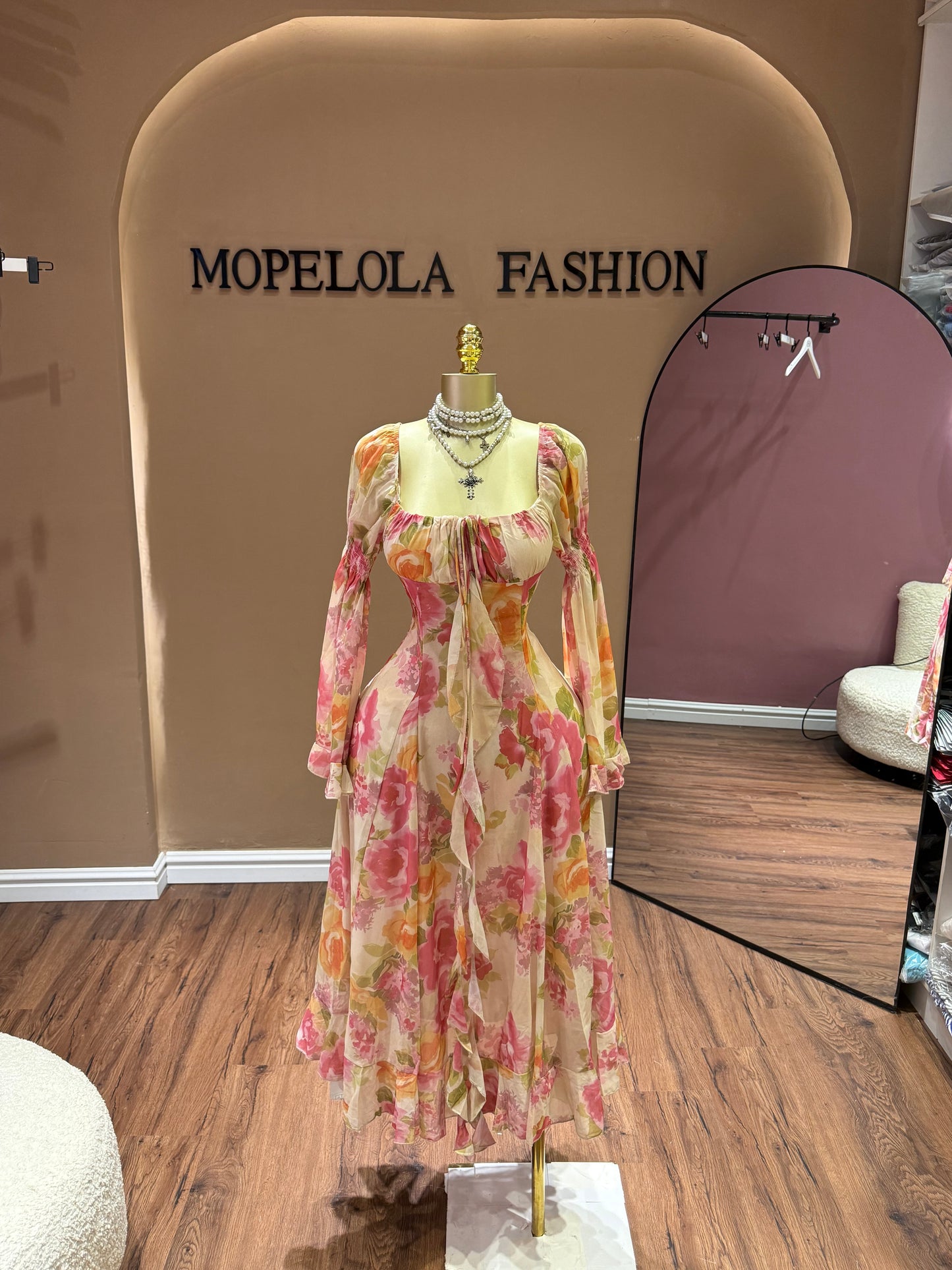 Luxe floral dress
