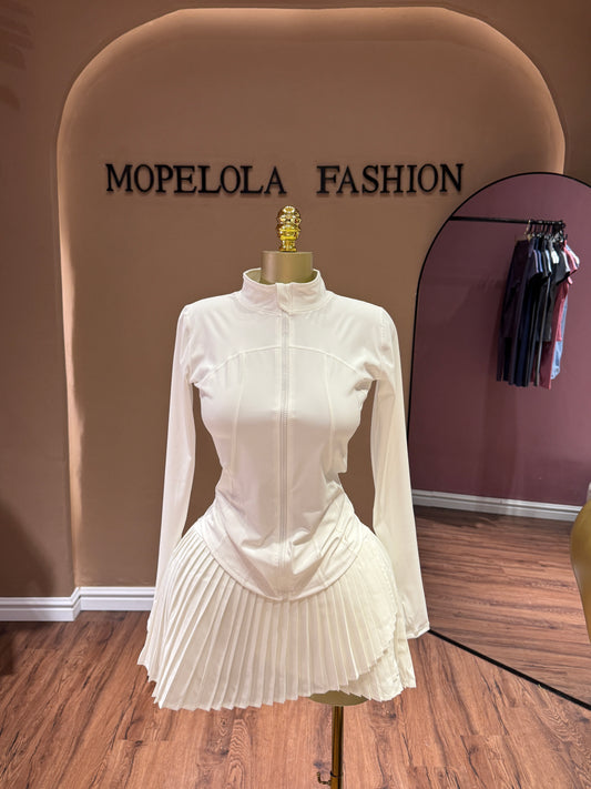 Deluxe skirt set white