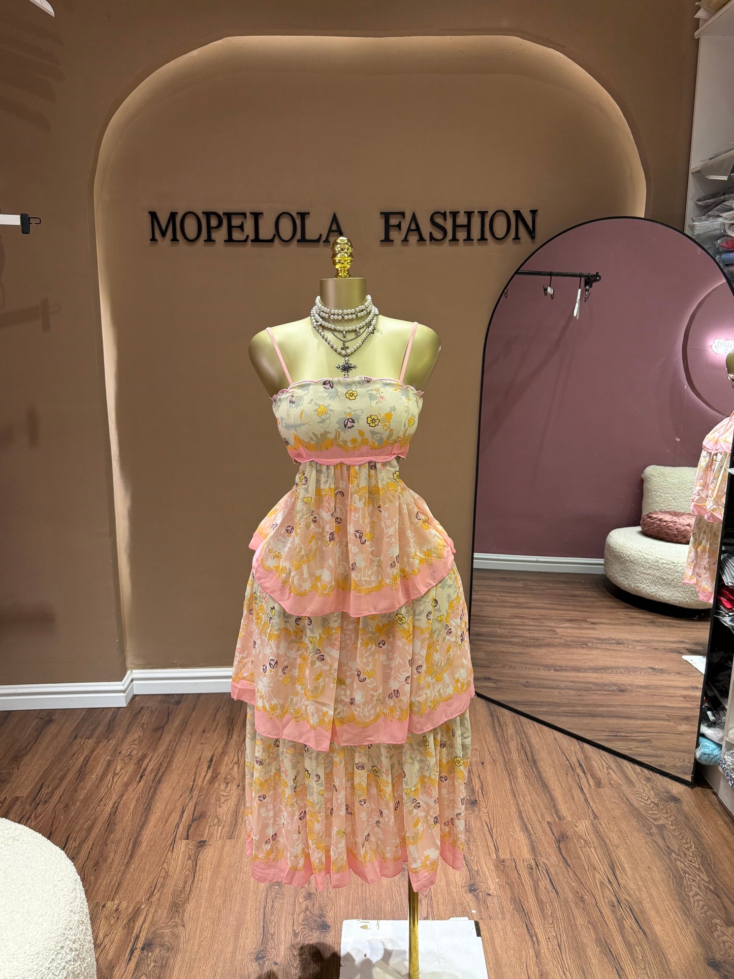 Luxe floral dress