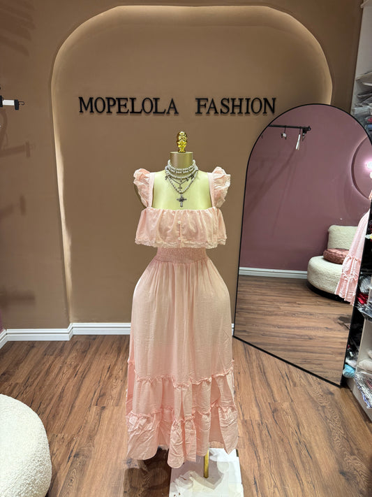 Luxe pink dress