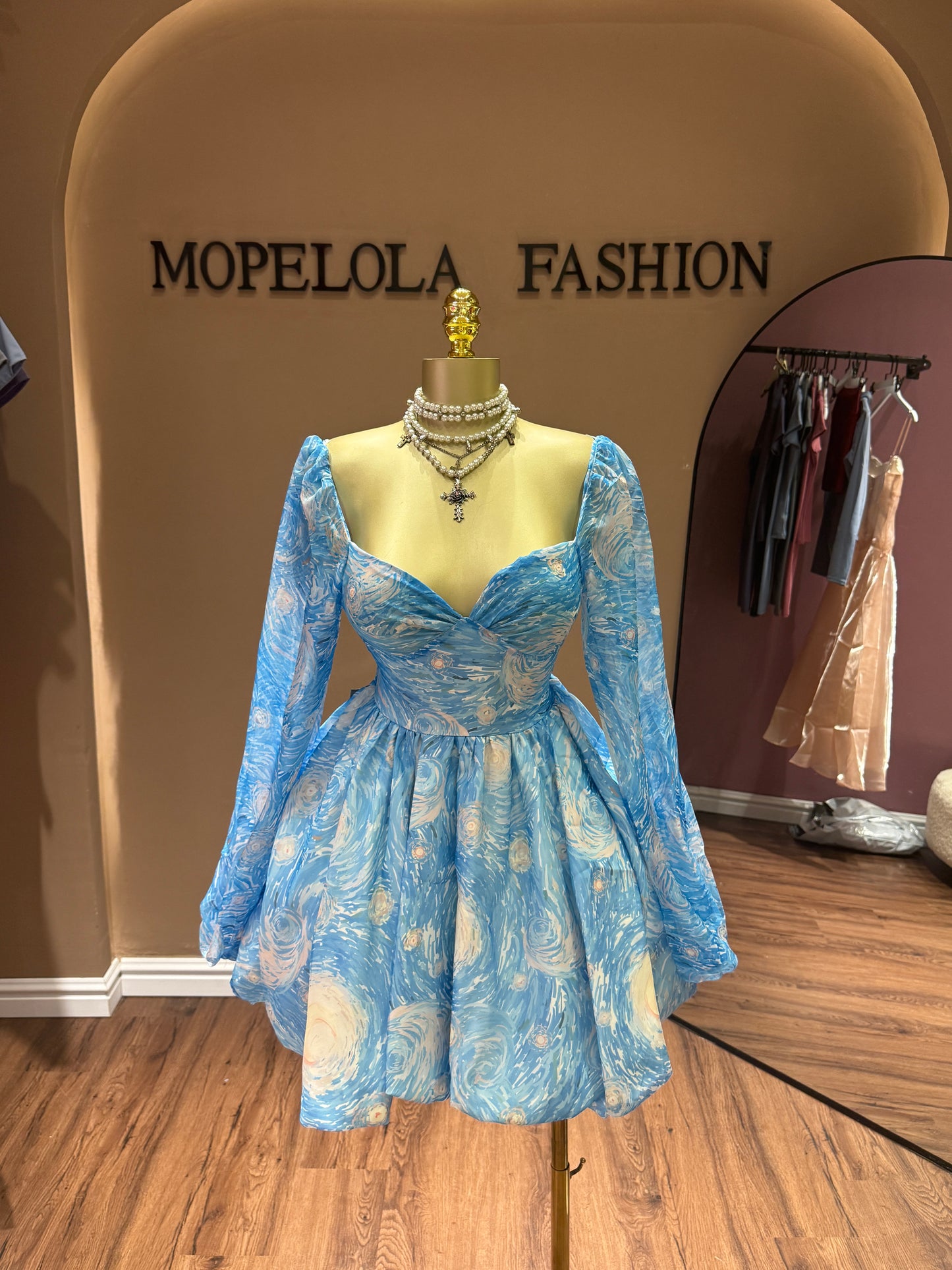 Luxe Floral flared dress