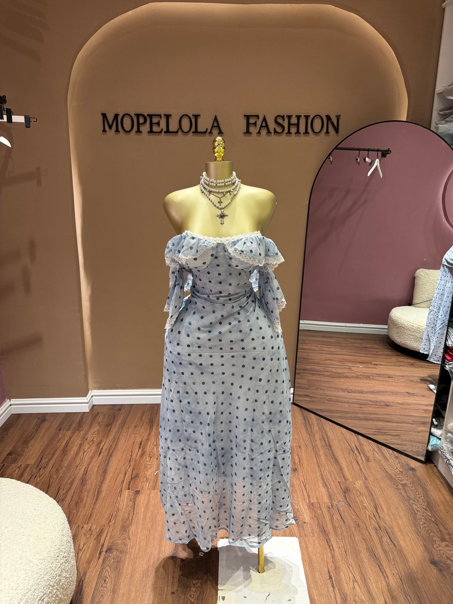 Luxe dot dress