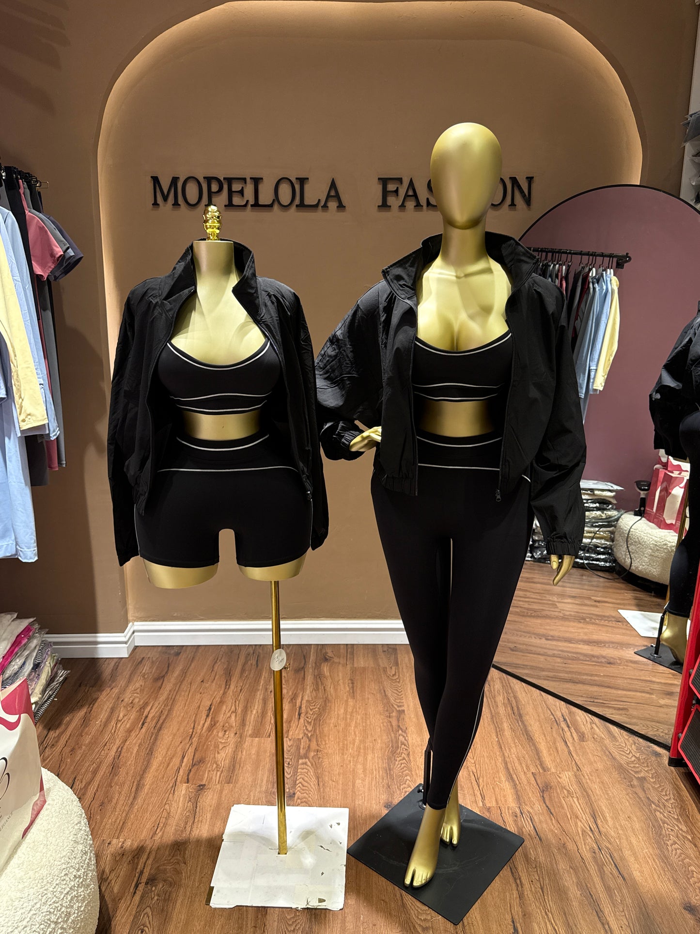 Black Spicy luxe set and jacket