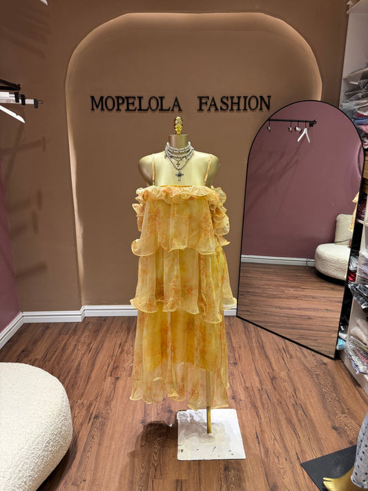 Luxe yellow dress