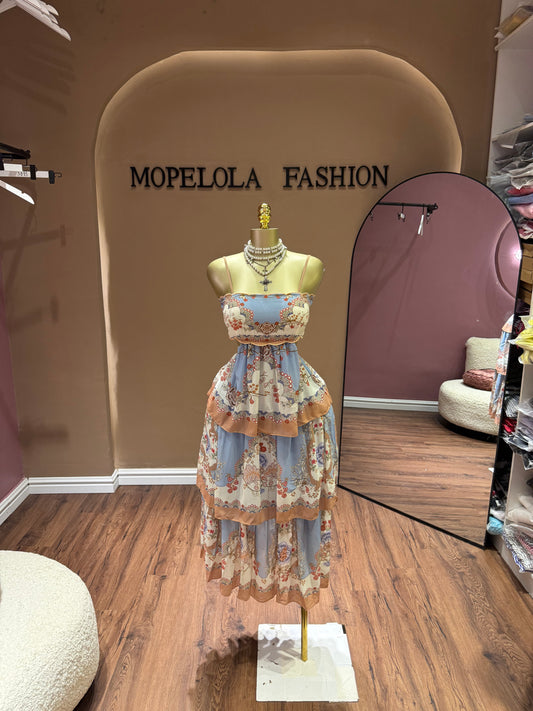 Luxe floral dress
