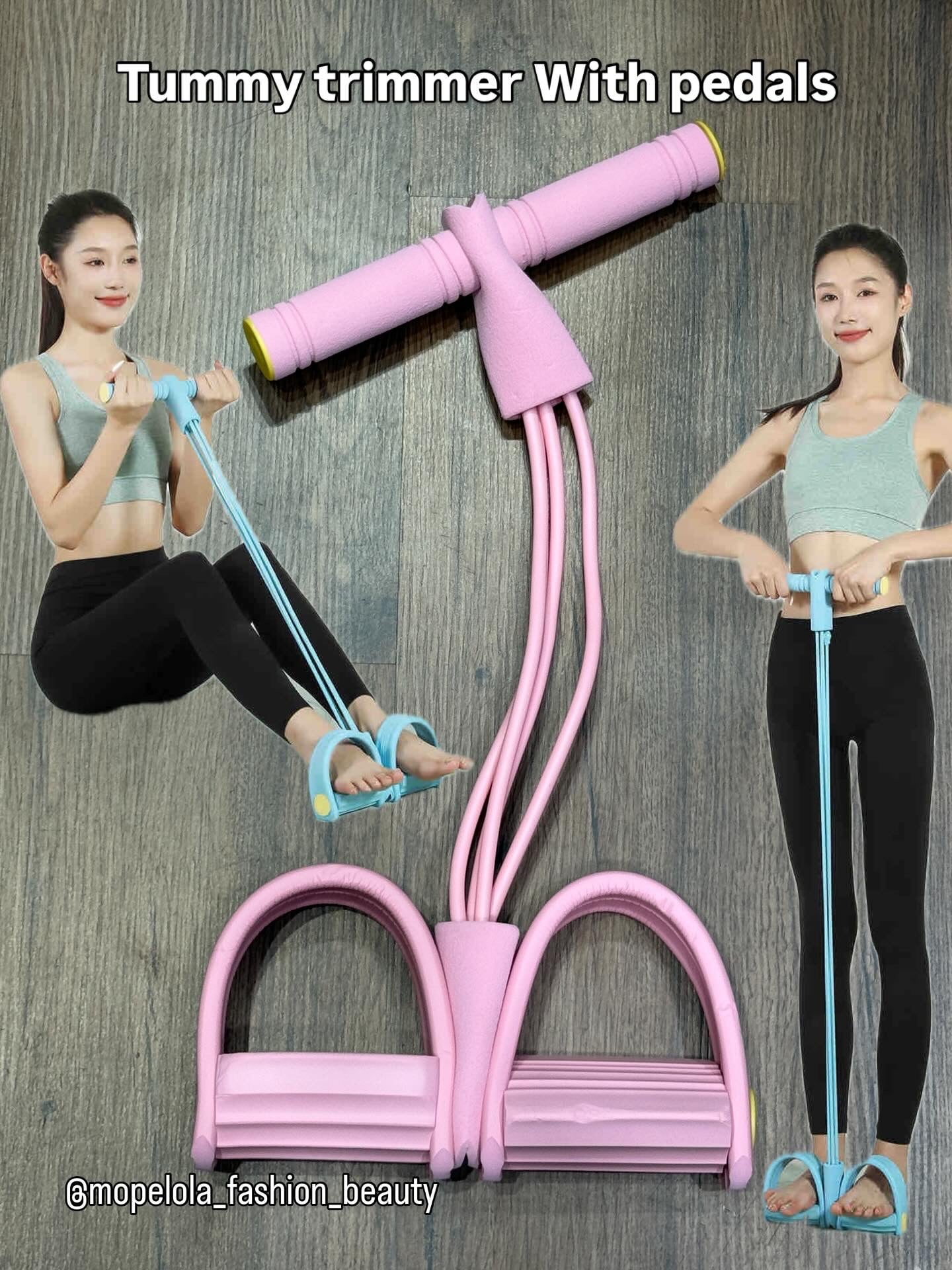 Tummy trimmer with pedals