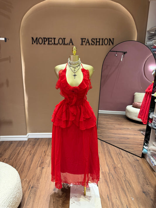 Luxe rose dress