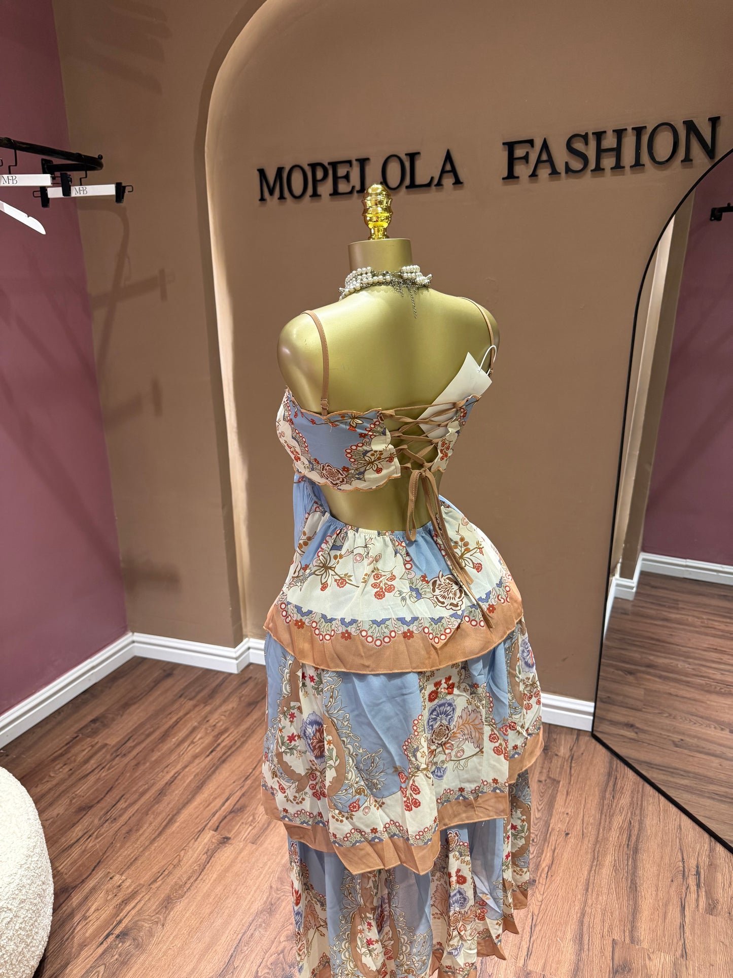 Luxe floral dress
