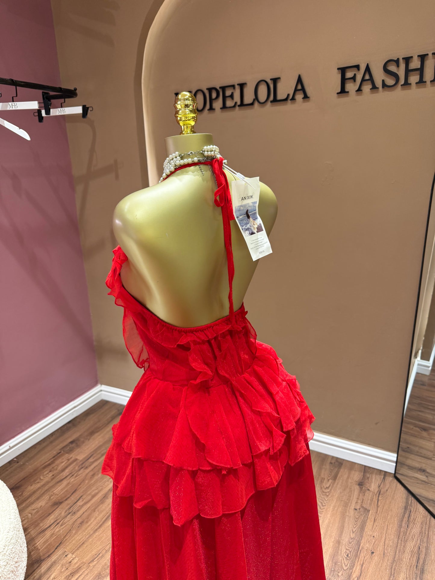 Luxe rose dress