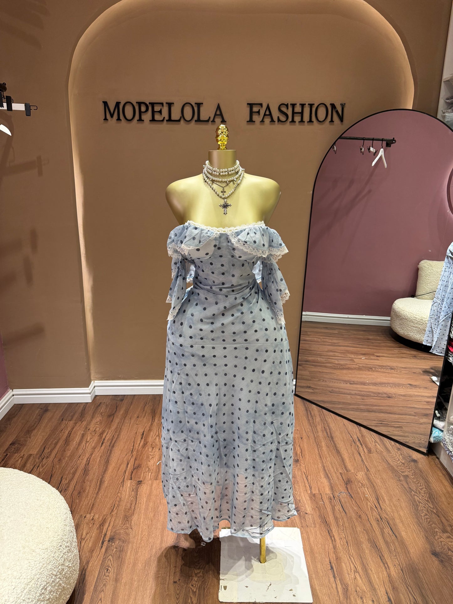 Luxe dot dress