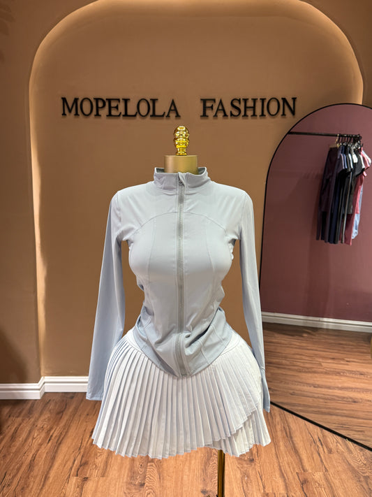 Deluxe skirt set blue