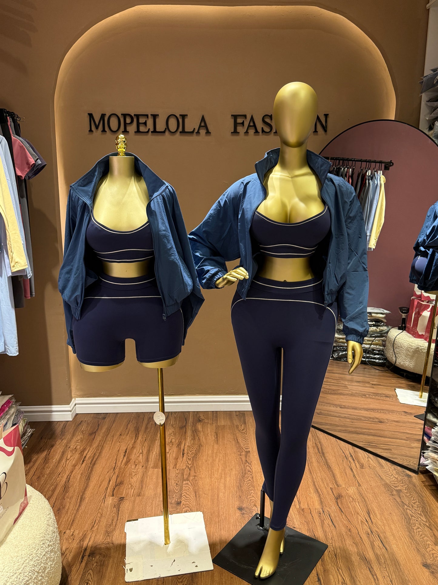 Blue Spicy luxe set and jacket