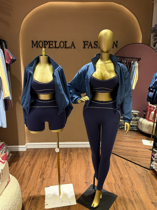 Blue Spicy luxe set and jacket