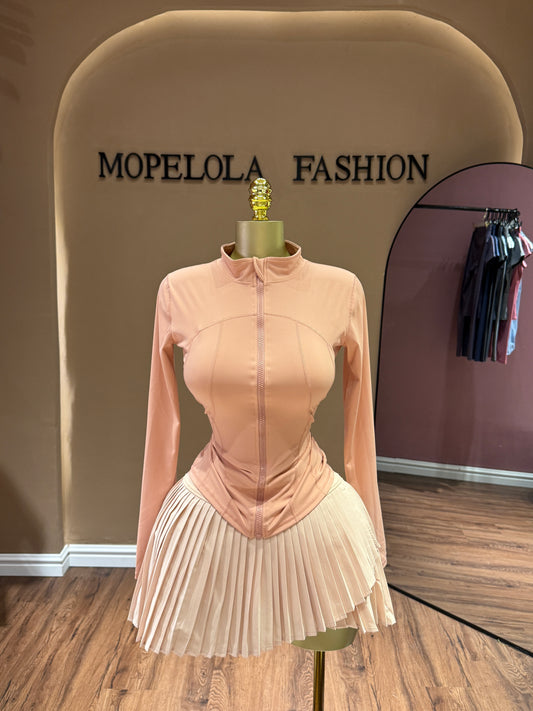 Deluxe skirt set pink