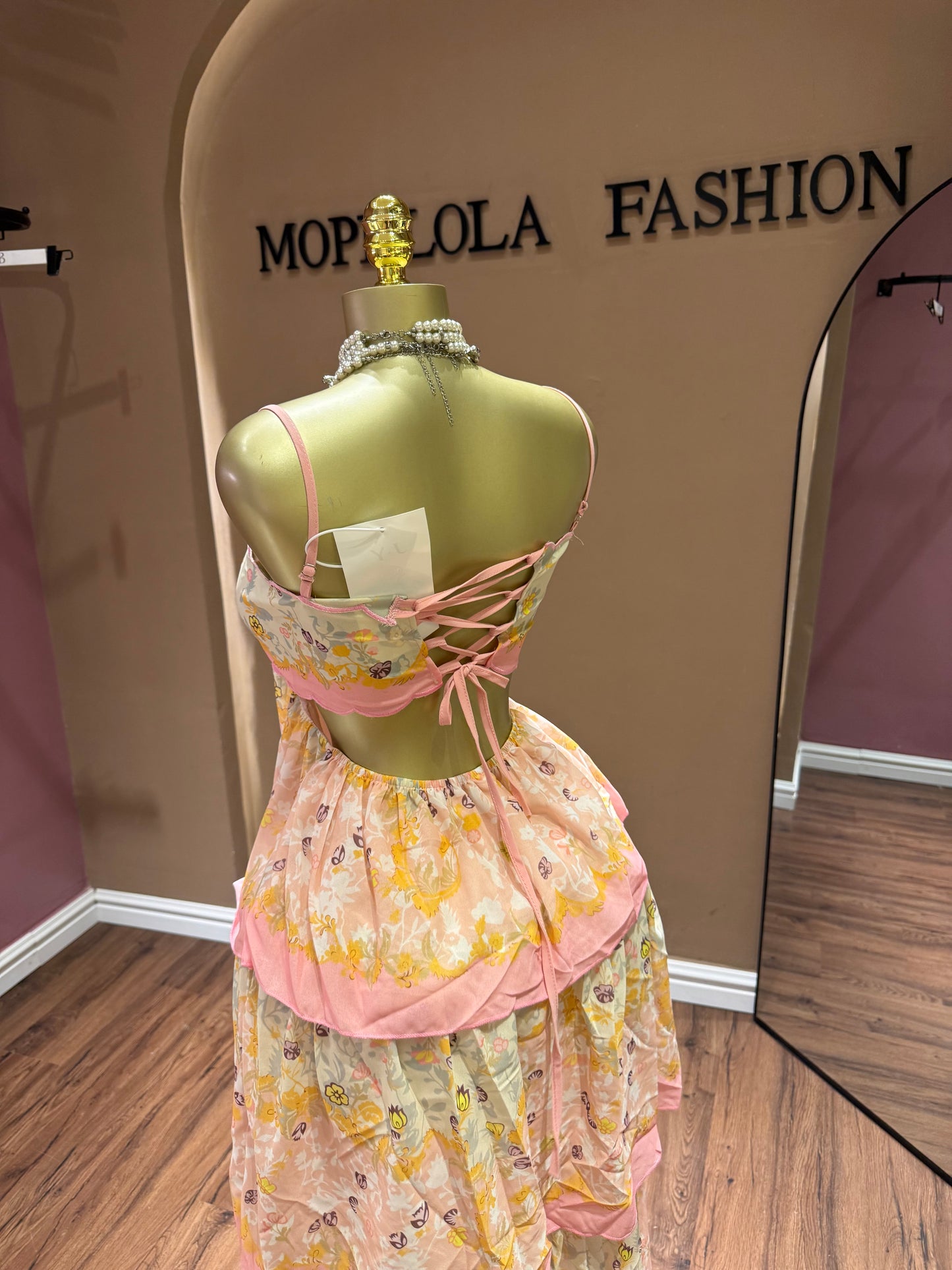 Luxe floral dress