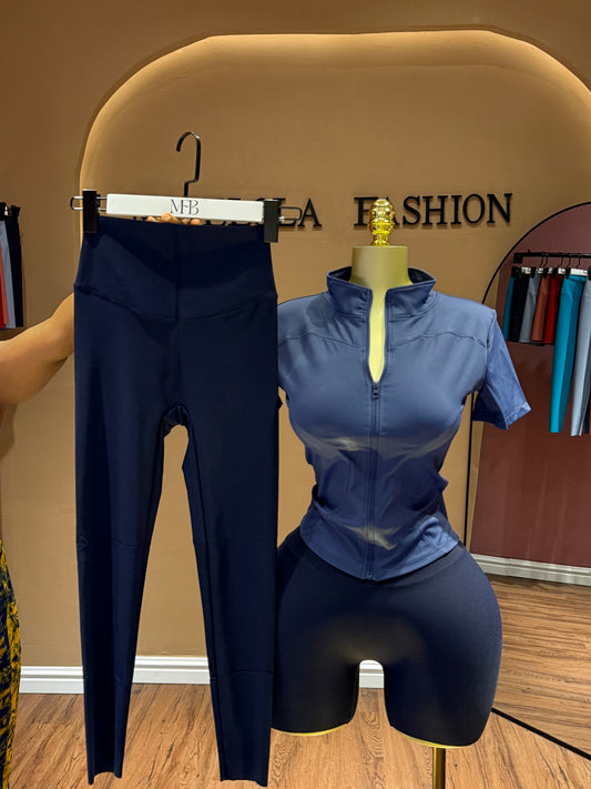 Shortsleeve Deep blue set