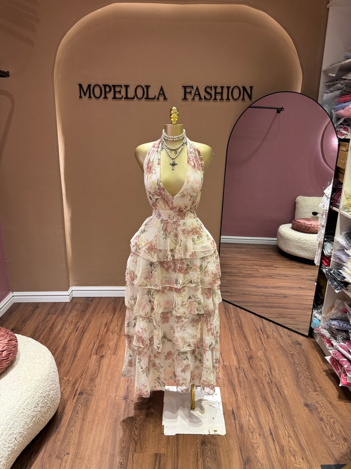 Luxe floral dress