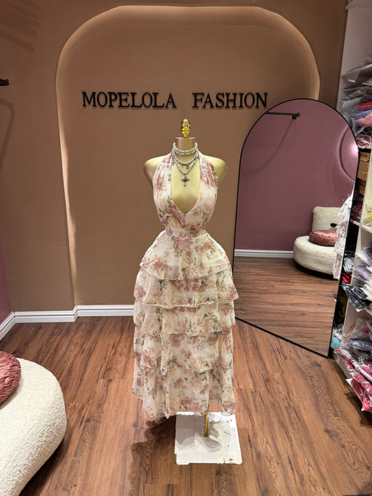 Luxe floral dress