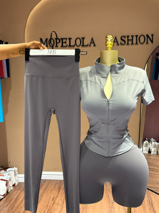 Shortsleeve grey set