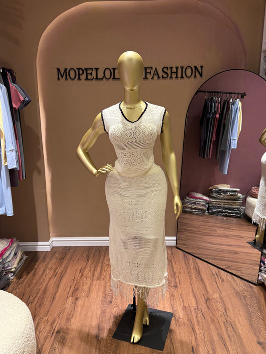 Knitted skirt set