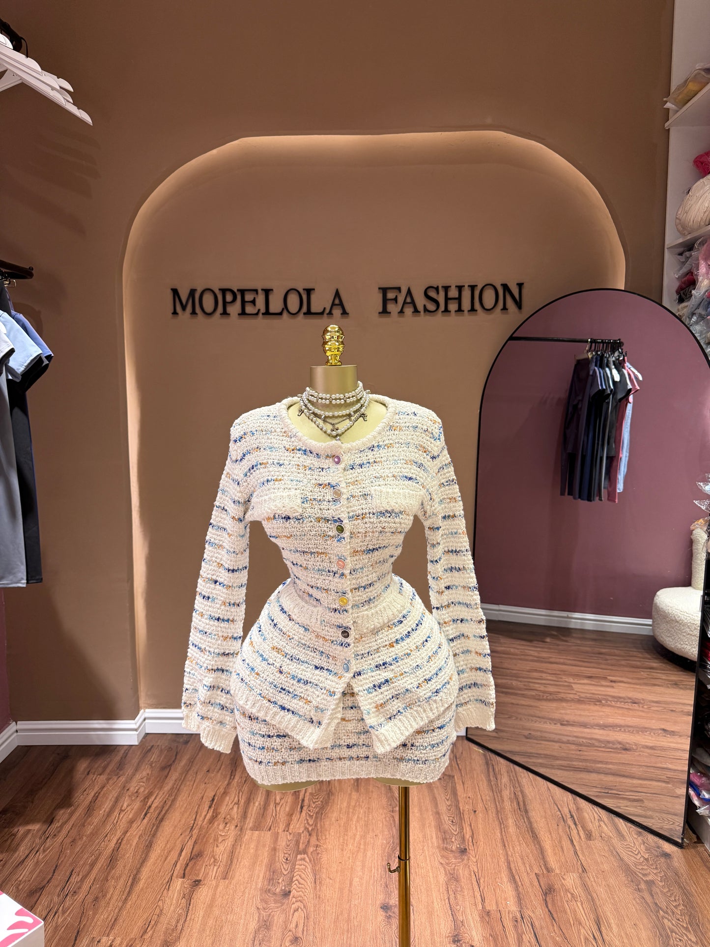 Luxe knitted 2 piece