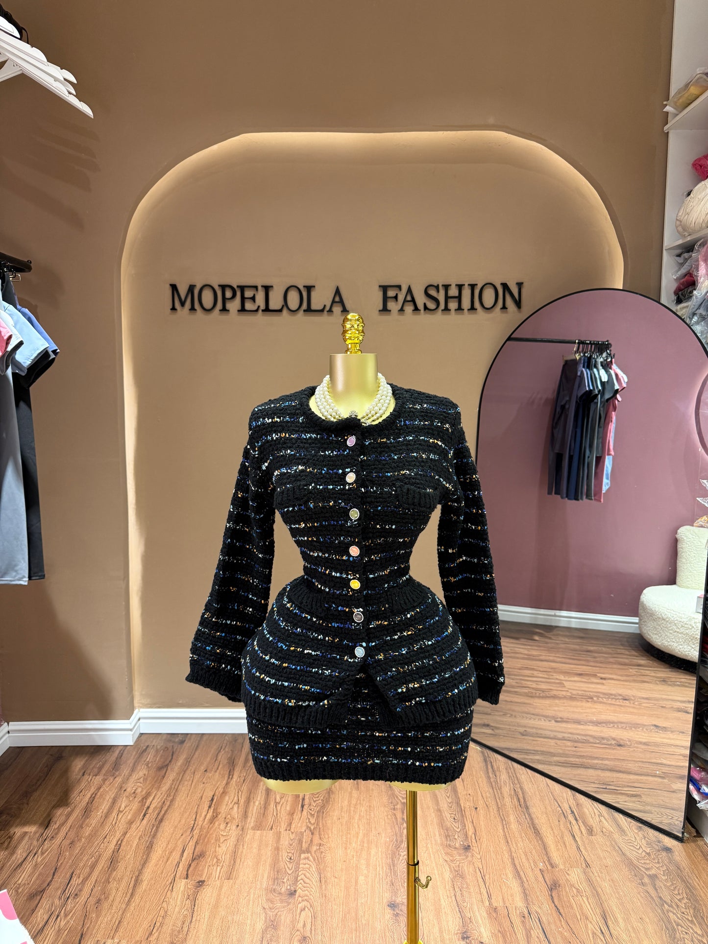 Luxe knitted 2 piece