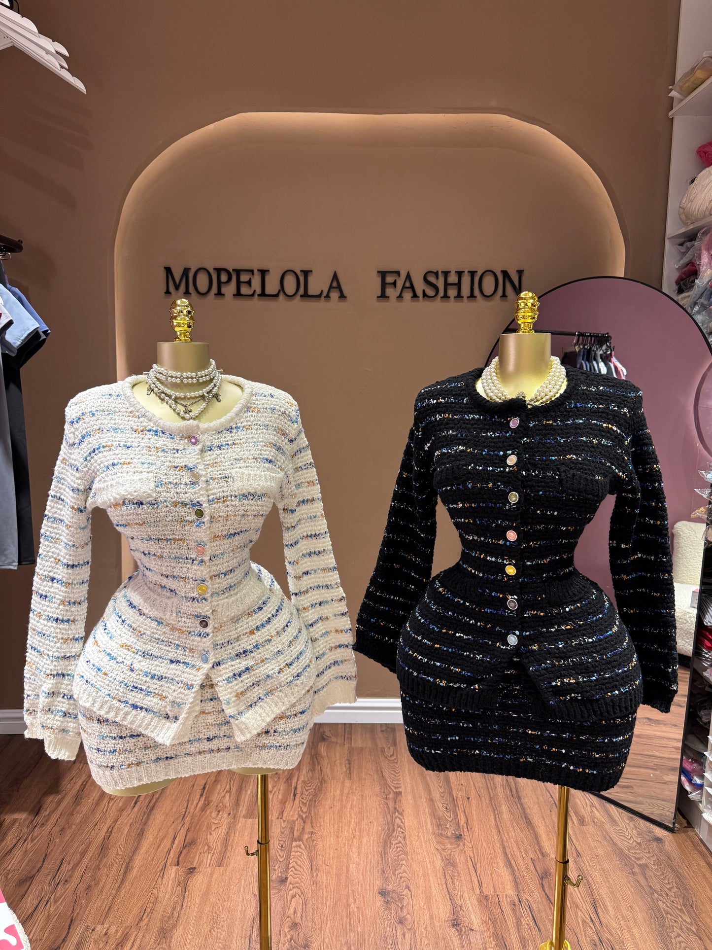 Luxe knitted 2 piece