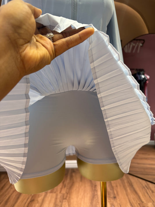 Deluxe skirt set blue