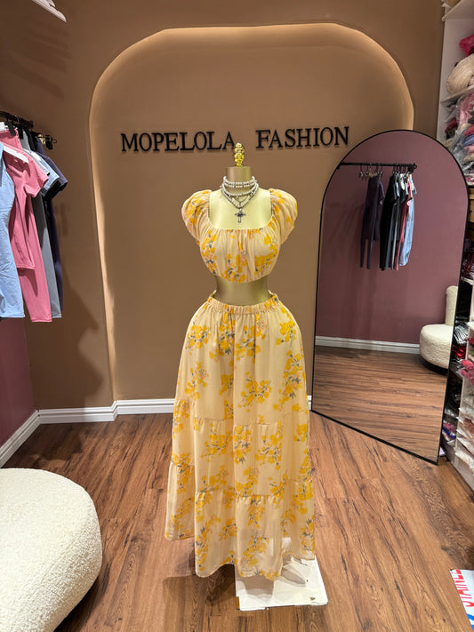 Luxury floral 2 piece