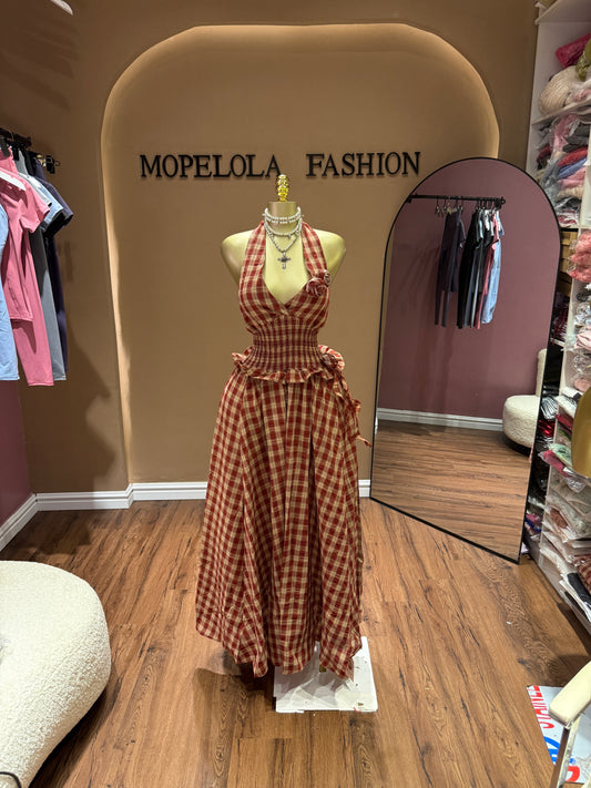 Luxe plaid dress